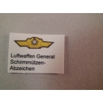 Deutsches Luftwaffen-Schirmmützenabzeichen für General 1/6