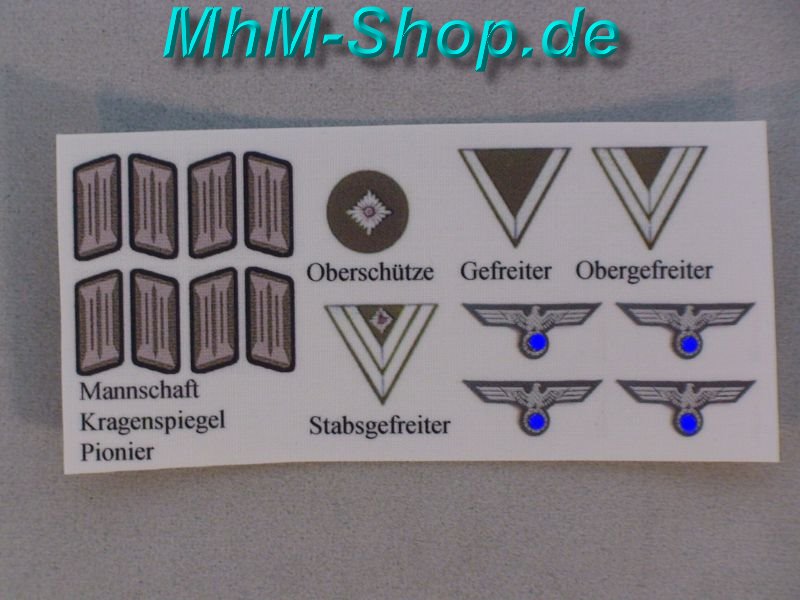 Monotonous Surichinmoi Sparkle German team Collar / rank insignia pioneer in 1 / 6 scale - Milestones