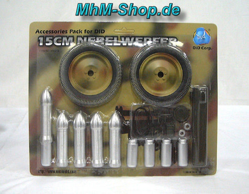 WWII Nebelwerfer Panzar Gray and Accessories Set All Metal 1/6th Scale by DID 