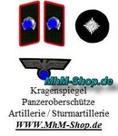 Kragenspiegel Panzeroberschütze Artillerie / Sturmartillerie Maßstab 1/6