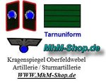 Kragenspiegel Oberfeldwebel Artillerie / Sturmartillerie Maßstab 1/6