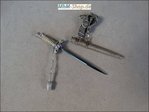 DiD WH Tiger Ace Otto Carius Summer / German army dagger made of metal on the scale 1: 6