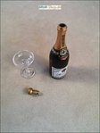 WWII German Luftwaffe Captain - Willi / champagne bottle with glass on a scale of 1: 6