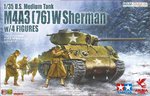 ASUKA MODEL / M4A3(76)W Sherman w/ 4 Figures im Maßstab 1:35