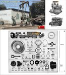 MiniArt / German tank soldiers with gantry crane and Maybach HL 120 engine with instructions 1:35 sc