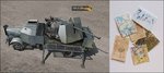 Trumpeter / DB L4500A with 5cm Flak 41 II + 6 battle maps in 1:35