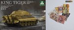Takom / German Heavy Tank King Tiger initial production 4 in 1 + 6 battles maps in 1:35
