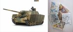 Tamiya / Dt. Jagdpanzer IV/70(A) m. PE + 6 Gefechtskarten im Maßstab 1:35