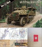 Das Werk / Mtl.Pi.Pzwg. Sd.Kfz.251/7 with bridge +6 battle cards+flying cloth in 1:35 scale